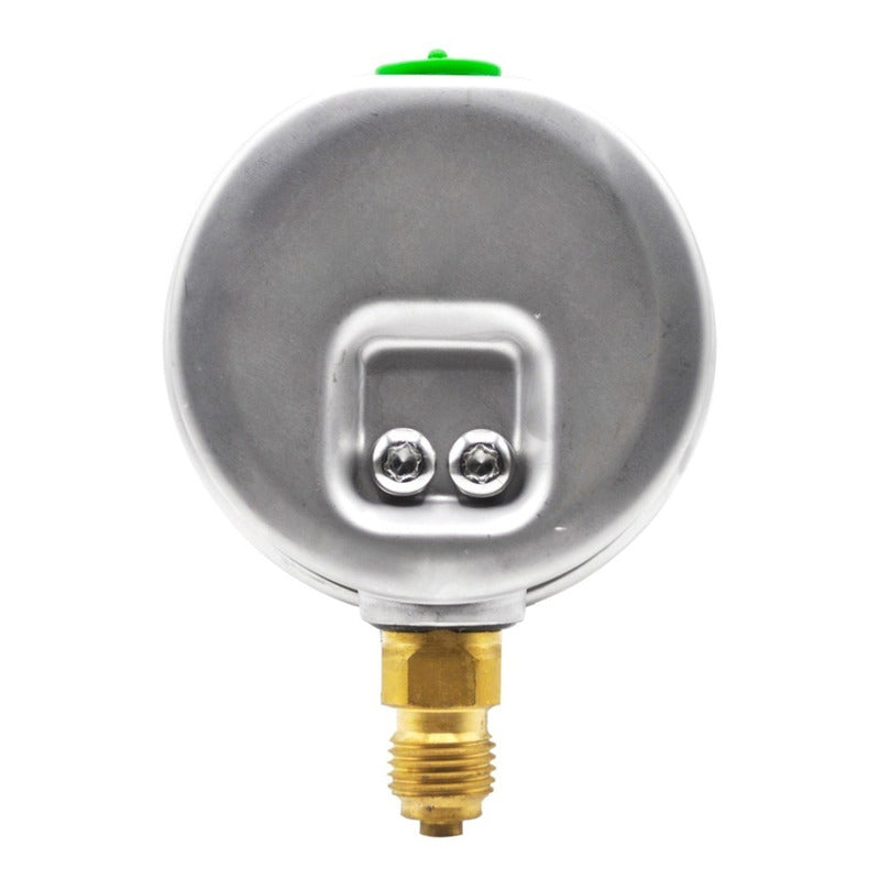 Manómetro 2.5", lleno de líquido premium, 1/4" BSPP, inferior, 100 bar-psi
