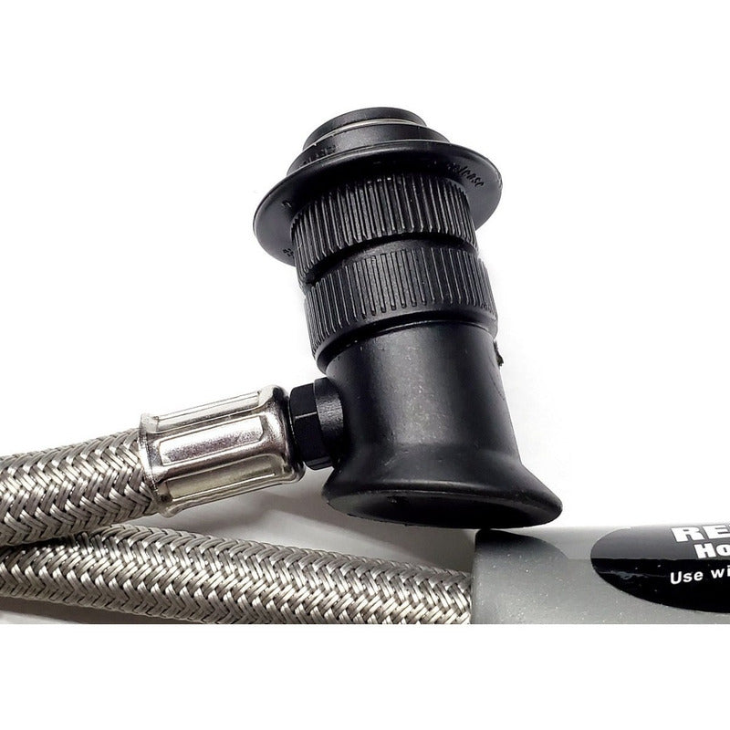 Reusable Hose with Pressure Gauge for Refrigeration A/C P R134a