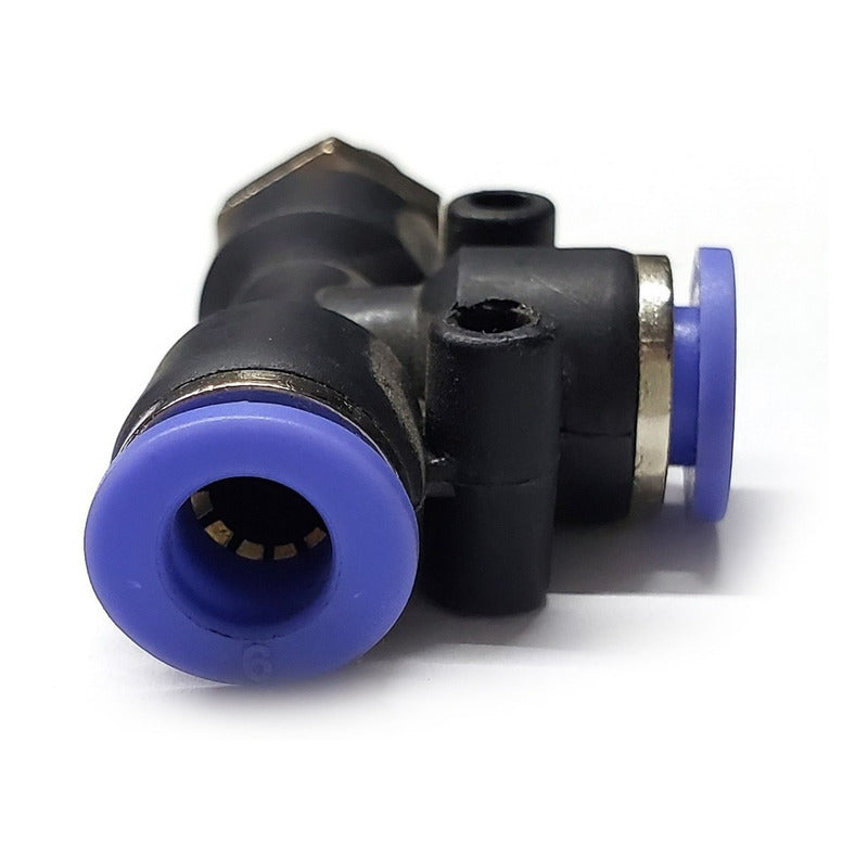 5 Pz Conector/racor Rápido Neumático Tee R/lateral 1/8 X 6mm