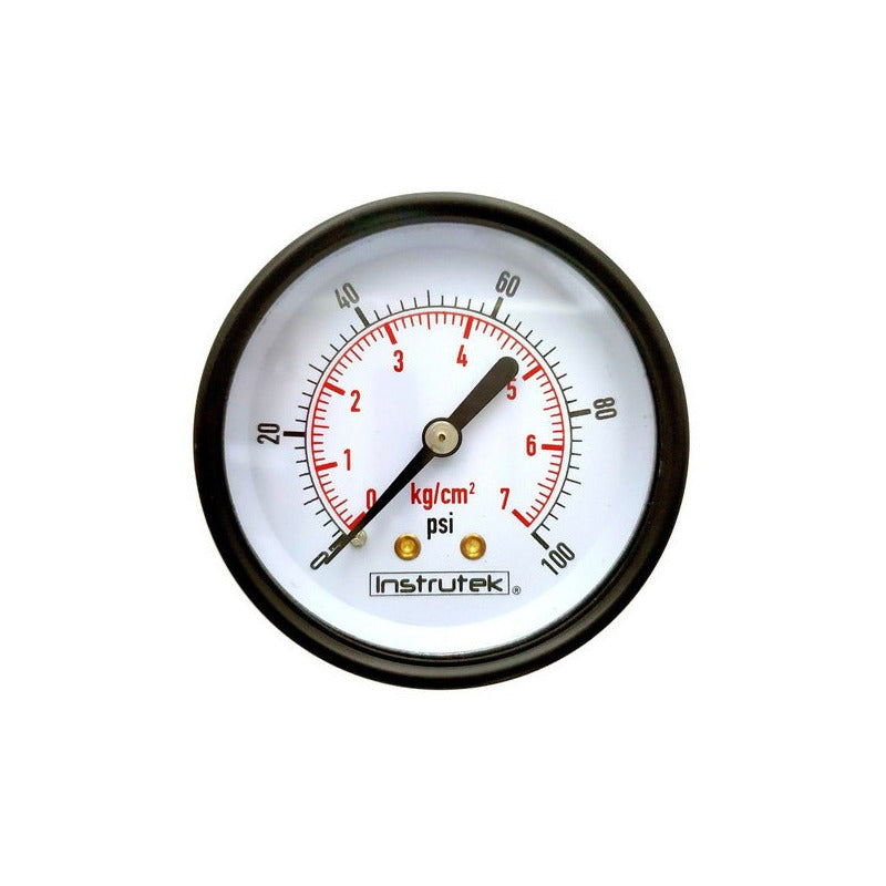 Manómetro Para Compresor Carátula 2.5 , 100 Psi (aire, Gas).