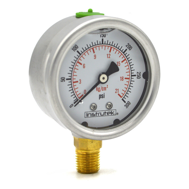 Manómetro 2.5", lleno de líquido (O.E.M.), 1/4" NPT, inferior, 300 psi-kg/cm2