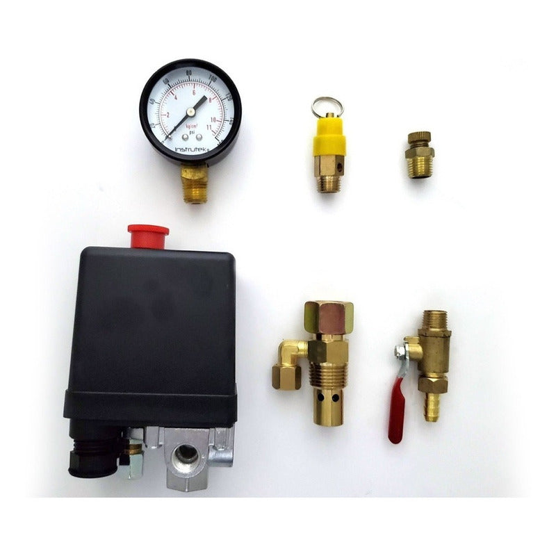 Kit Para Compresor Con Switch Tipo Nema (botón Rojo) 4 Vías
