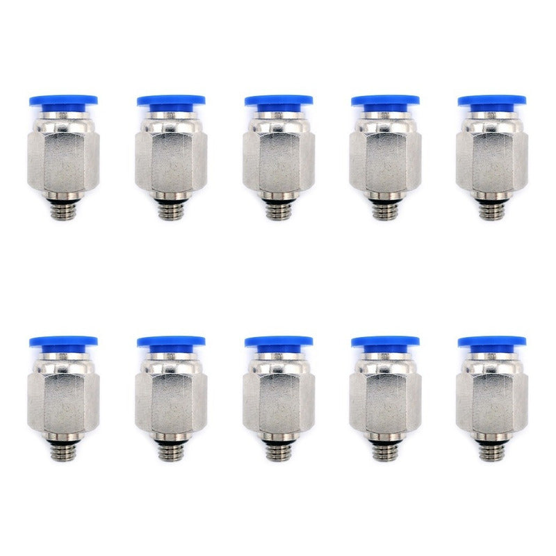 10 Pc Of Straight Pneumatic Quick Connector/fitting M6 X 8mm
