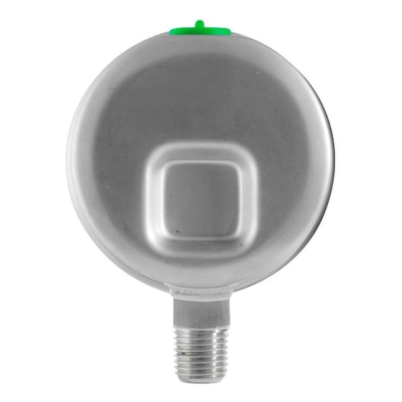 Manómetro 2.5", acero inoxidable, 1/4" NPT, inferior, 200 psi-kg/cm2