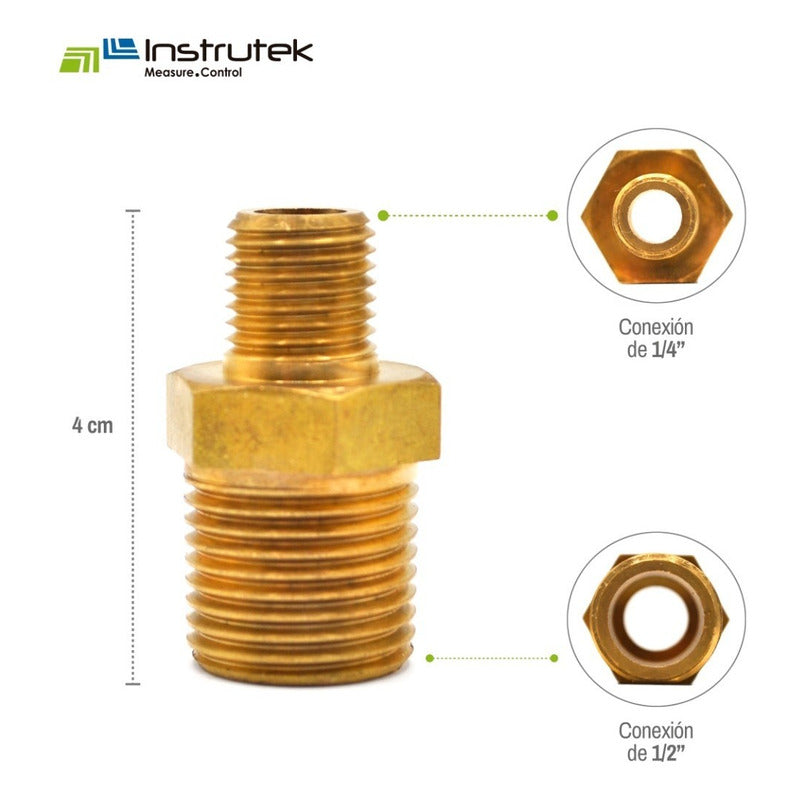 Brass Hexagonal Nipple 1/2 Npt