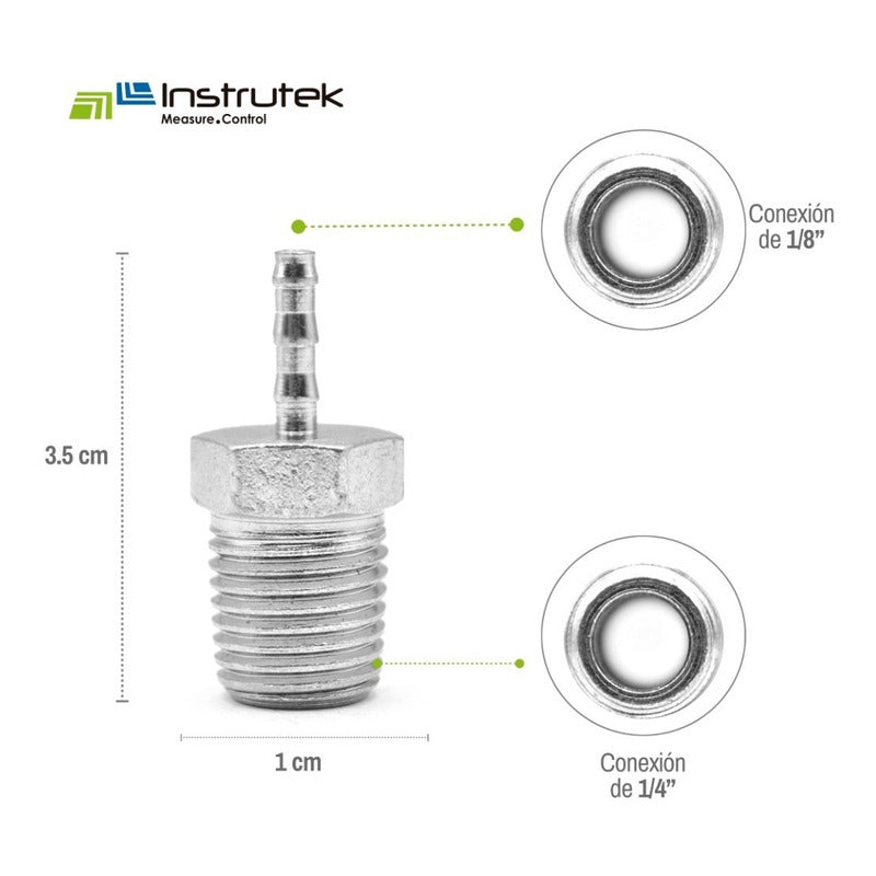 Espiga Para Mangueras Macho De 1/4 Npt X 1/8 10 Pz