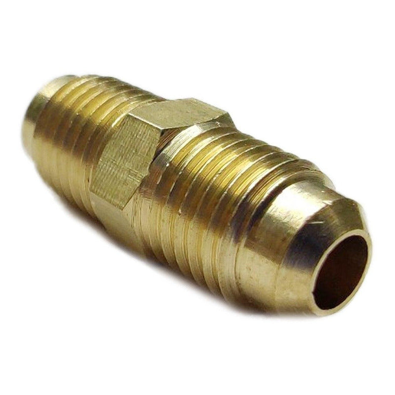 Straight Union, Brass (Gold Plated) 1/4 Flare