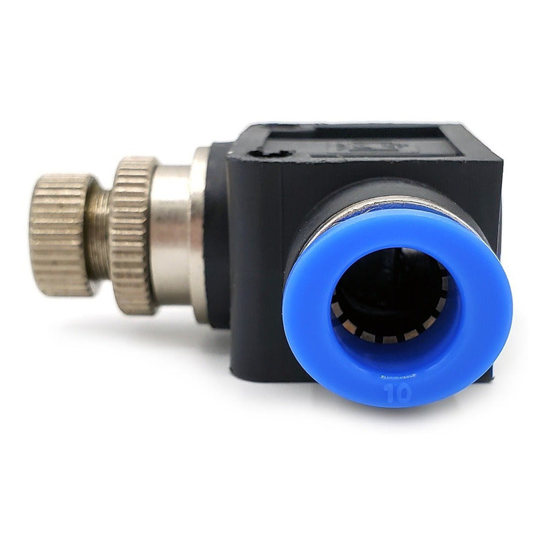 Connector / Pneumatic Flow Regulator Straight Union 10mm