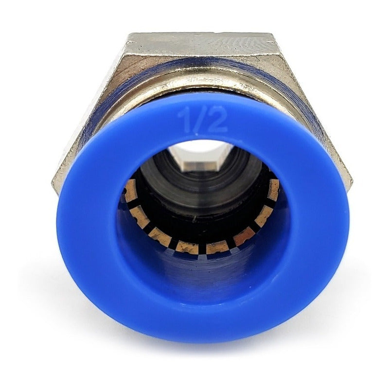 5 Pz De Conector/racor Rápido Neumático Recto 1/4 Npt X 1/2