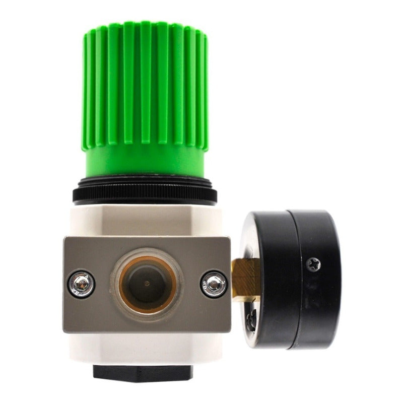 Pneumatic High Pressure Regulator 1/2 200 Psi with Pressure Gauge