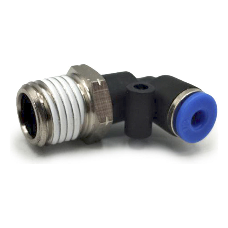 10 Pcs Pneumatic Quick Connector/Fitting Elbow 1/4 Npt X 1/8