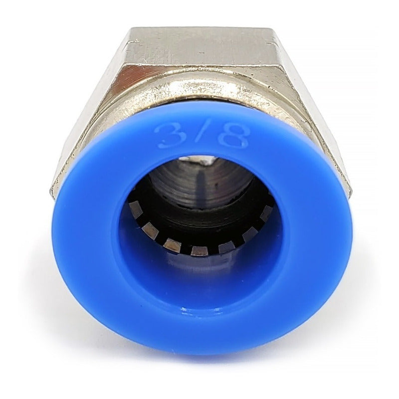 10 Pz De Conector/racor Rápido Neumático Recto 1/8 Npt X 3/8