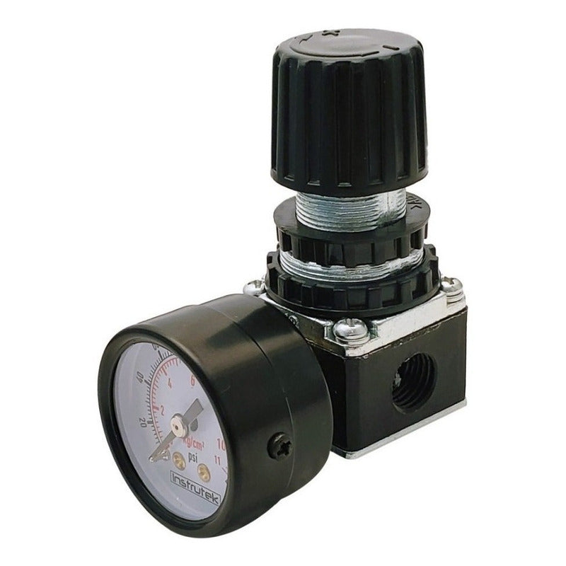 Regulador De Presión Neumático 1/4 120 Psi Con Manómetro