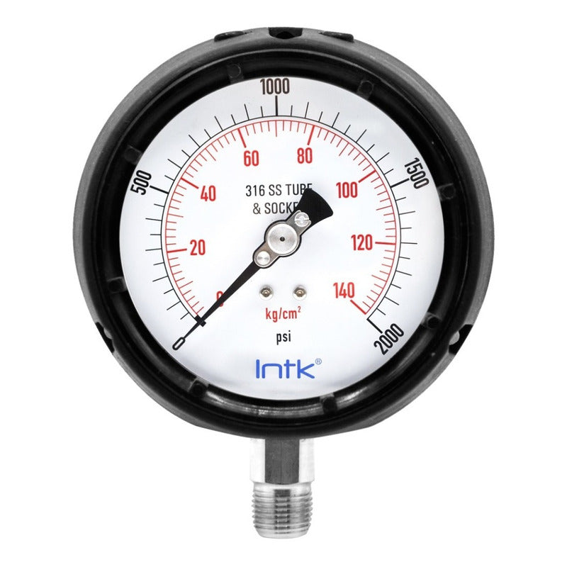 Phenolic Case Pressure Gauge for Mining, 2000 Psi 4.4 PLG