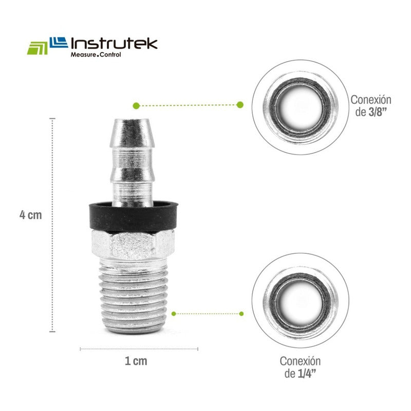 Espiga Para Mangueras Macho De 1/4 Npt X 3/8 10 Pz