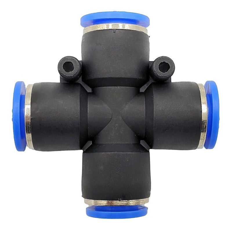 5 Pcs Cross Pneumatic Union Fitting 3/8