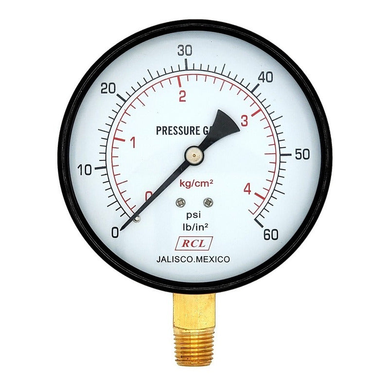 Pressure Gauge For Compressor Dial 3.5 PLG 60 Psi (air, Gas)