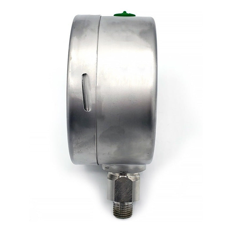 Manómetro 4", lleno de líquido premium, 1/4" NPT, inferior, 10000 psi-kg/cm2