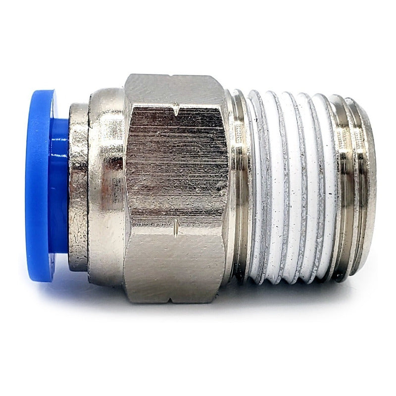 10 Pcs Straight Pneumatic Quick Connector/Fitting 3/8 Npt X10mm