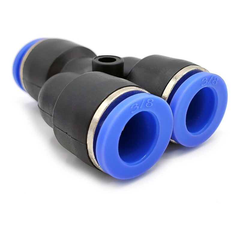 10 Pz Racor Unión Neumático Yee 3/8