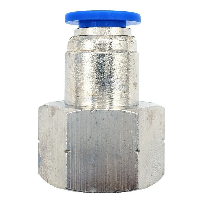 10 Pz De Conector/racor Neumático Recto Hembra 3/8 Npt X 8mm