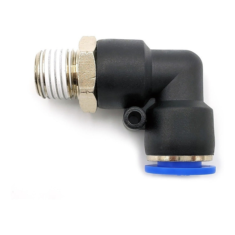 5 Pc of Pneumatic quick connector/fitting Elbow 1/4 Npt X 3/8