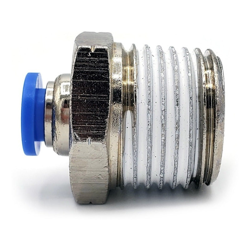 5 Pz De Conector/racor Rápido Neumático Recto 1/2 Npt X 1/4