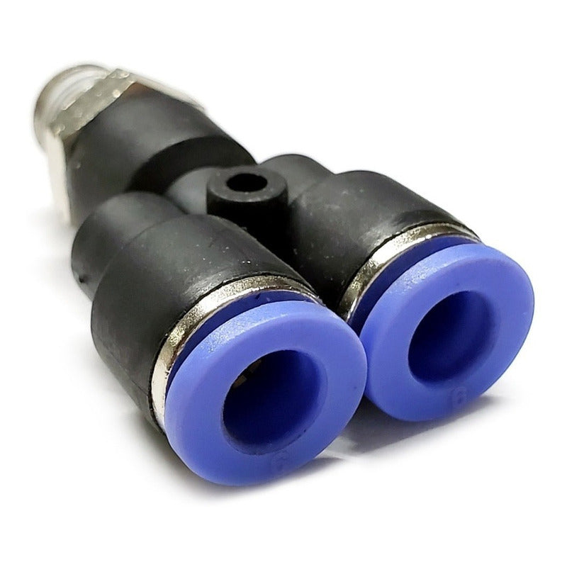 5 Pz De Conector/racor Rápido Neumático Yee 1/8 Npt X 6mm
