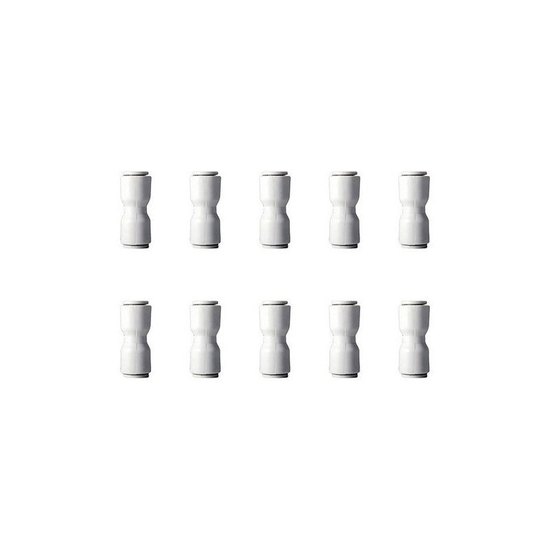 10 Pz Unión Recta Para Osmosis Inversa 3/8 X 3/8
