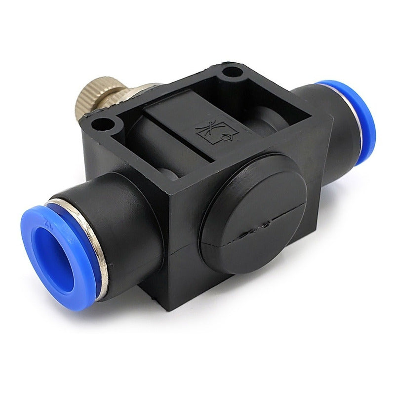 Connector / Pneumatic Flow Regulator Straight Union 12mm