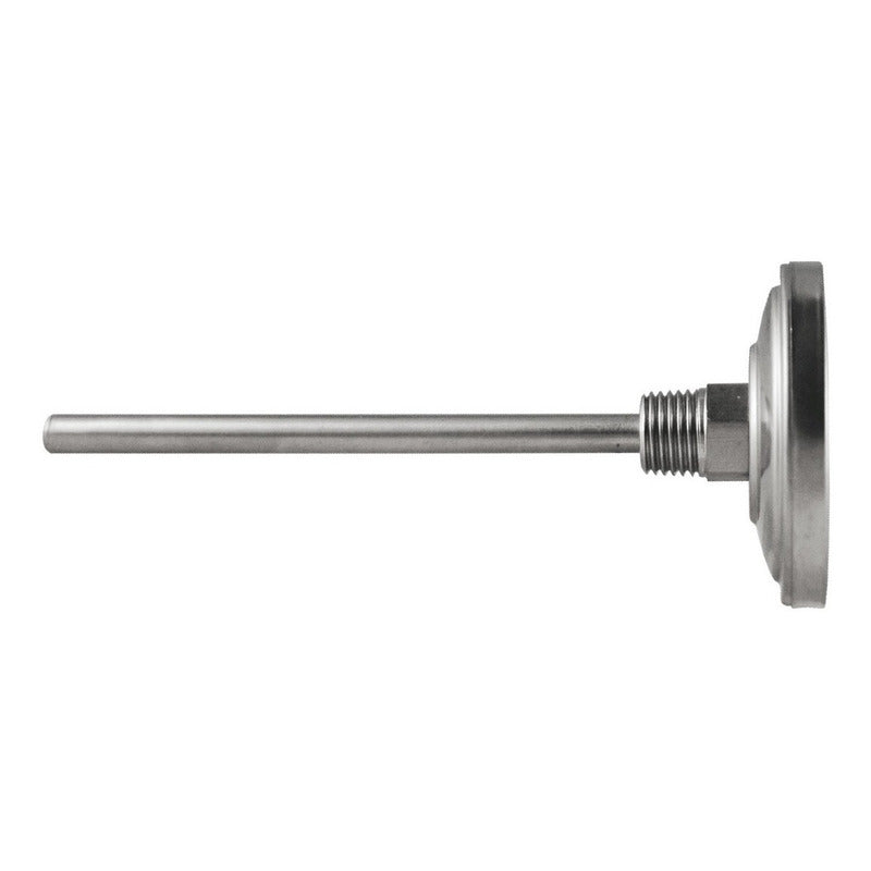 Termómetro 2 pulgadas, posterior, vástago 4", rango 100 a 500 C, para horno