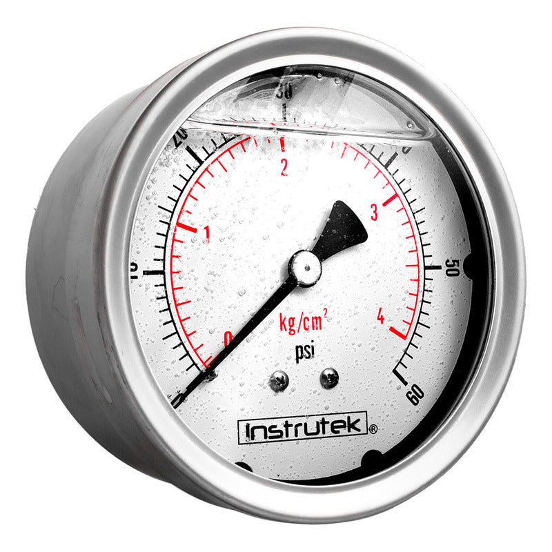 Manómetro 4", lleno de líquido (O.E.M.), 1/4" NPT, posterior, 60 psi-kg/cm2