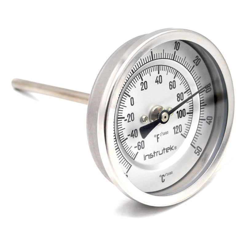 Refrigeration Thermometer 3 INCH -50 TO 50°C 4" Stem 1/2" Thread