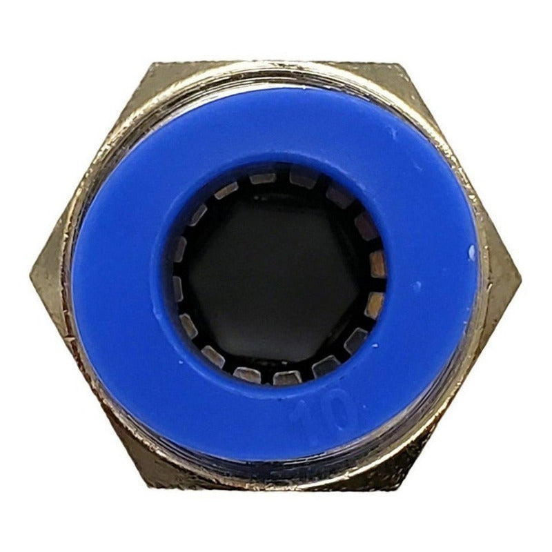 5 Pcs Straight Pneumatic Quick Connector/Fitting 1/2 Npt X 10mm