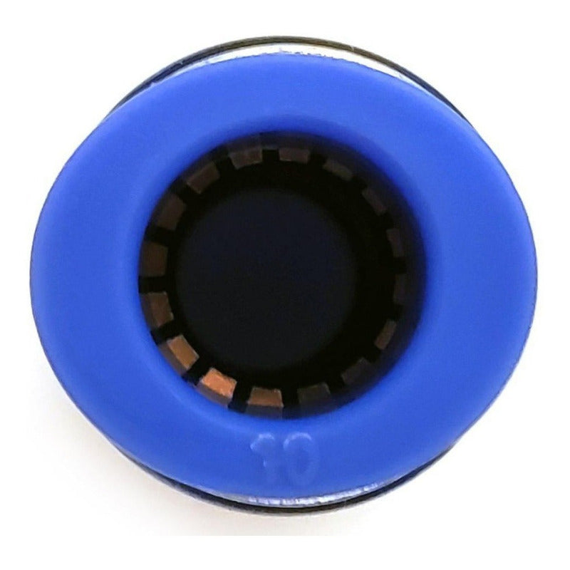 10 Pz Racor Unión Neumático Recto 10 Mm