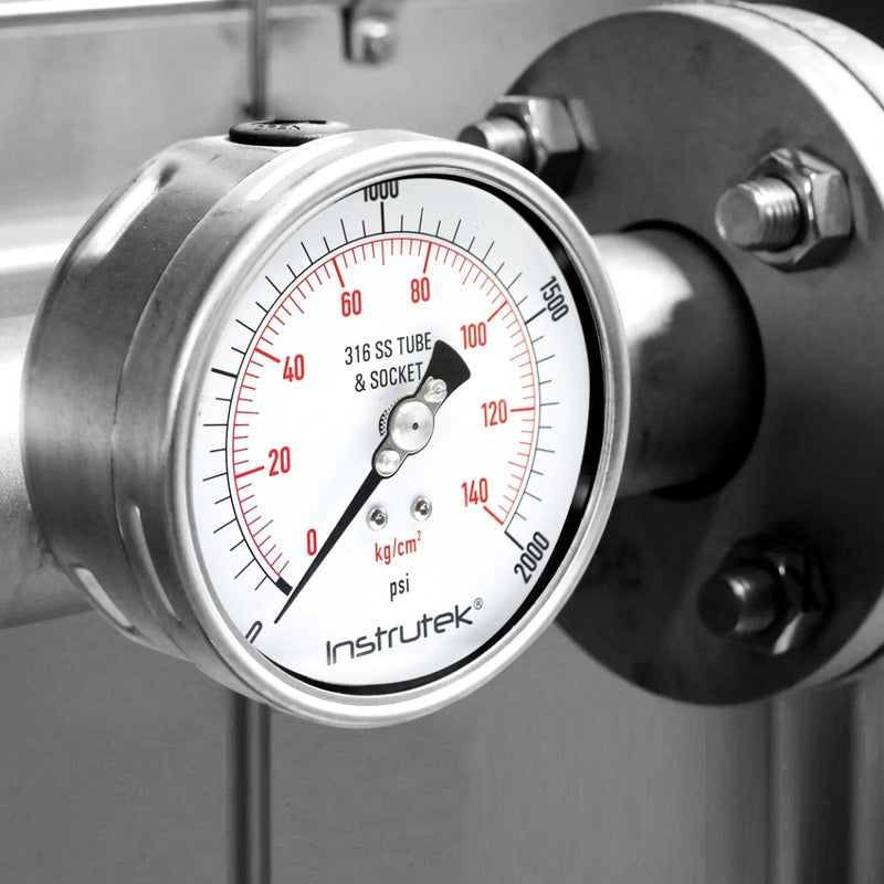 Manometer Totally Stainless High Pressure 4 PLG, 2000 Psi