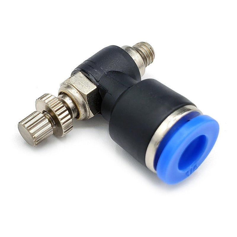 M5 1/8" 1/4" 3/8" 1/2" BSP Macho Para Adaptarse Al Tubo O/D 4/6/8/10/12/0.551 In Conector Neumático De Latón Níquel De Ajuste Rápido - (Talla: 0.236 In, Especificación De La Rosca
