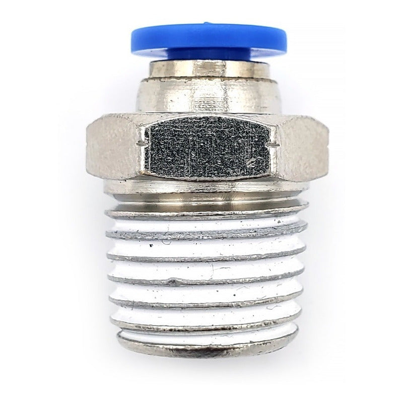 10 Pz De Conector/racor Rápido Neumático Recto 1/4 Npt X 4mm