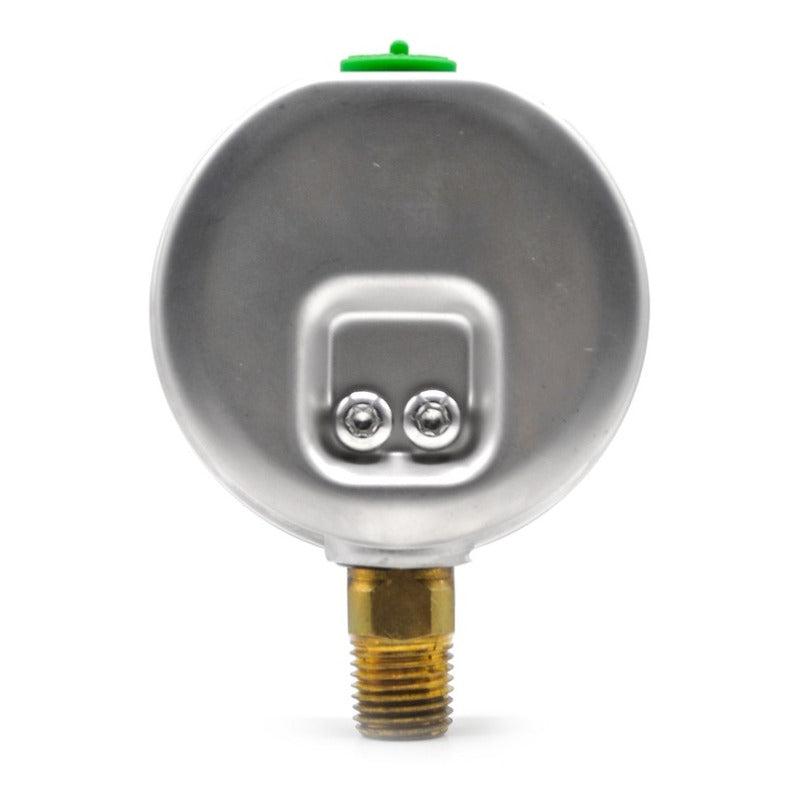 Stainless Steel Glycerin Pressure Gauge 2.5 PLG, 60 Bar, 1/4 Npt Lower