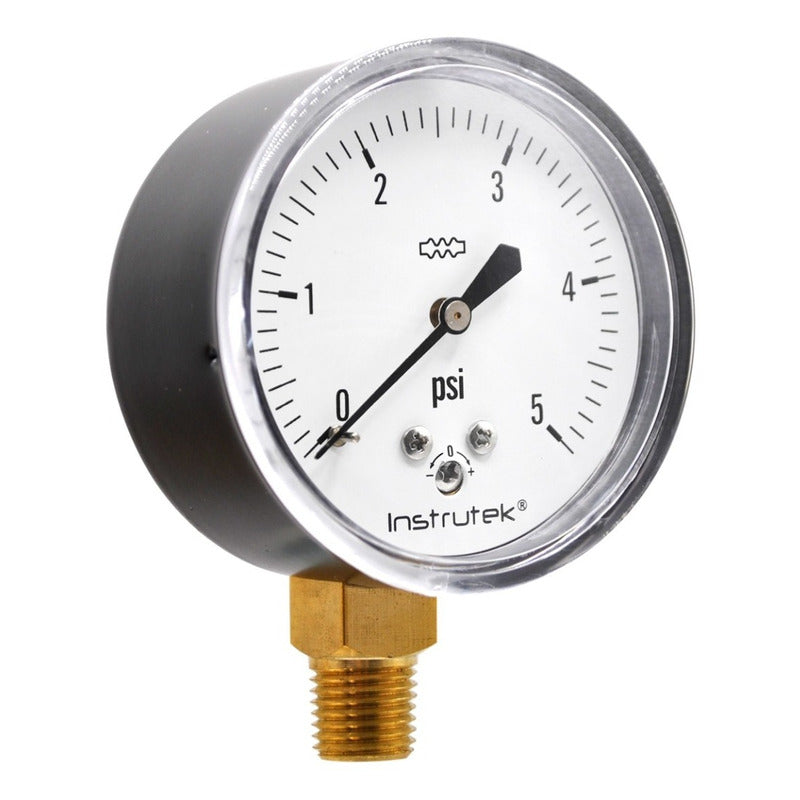 Manómetro 5 Psi Para Gas Lp Y Natural Baja Presión