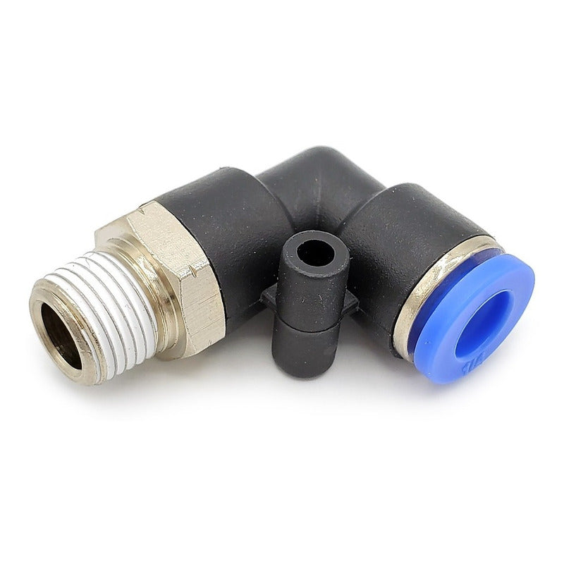 10 Pc Quick Pneumatic Connector/fitting Elbow 1/8 Npt X 1/4