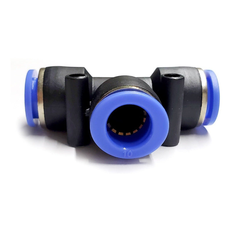 5 Pz Racor Unión Neumático En Tee 10mm