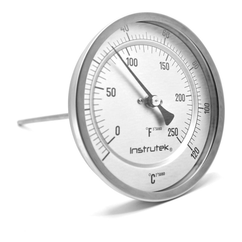 Refrigeration Thermometer 5¨ - 20 A 120° Stem 9 Thread 1/2