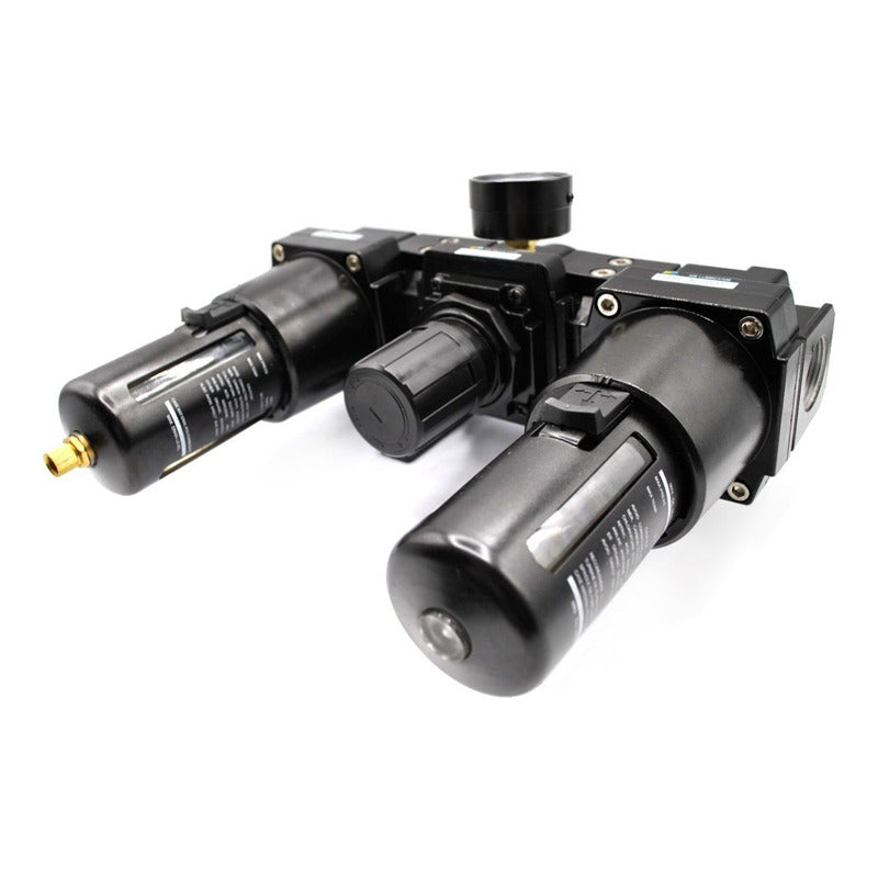 1 INCH Filter-Regulator-Lubricator for Compressor with Pressure Gauge