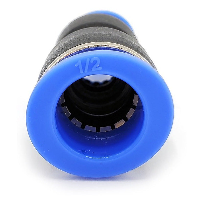 10 Pz Reducción Neumática Recta 1/2 A 3/8
