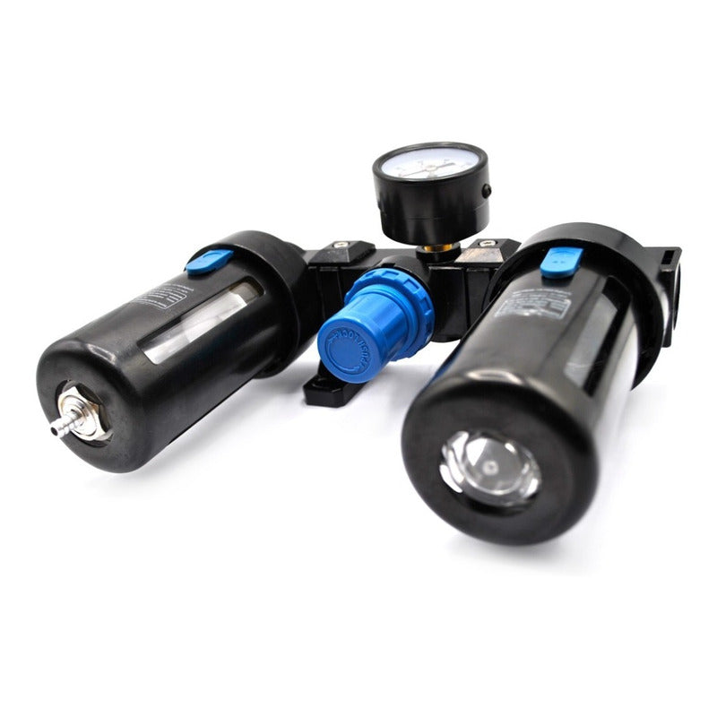 Filter-regulator-lubricator 1/2 P/ Compressor With Pressure Gauge