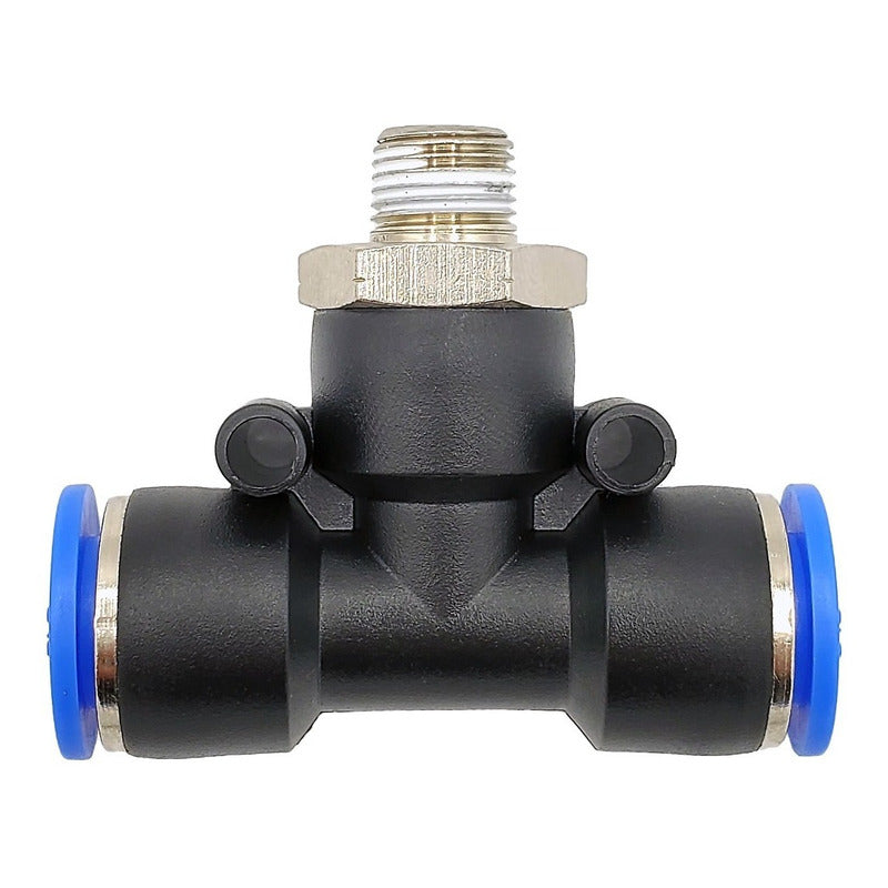 5pz Racor Rápido Neumático En Tee 1/8 Npt X 3/8