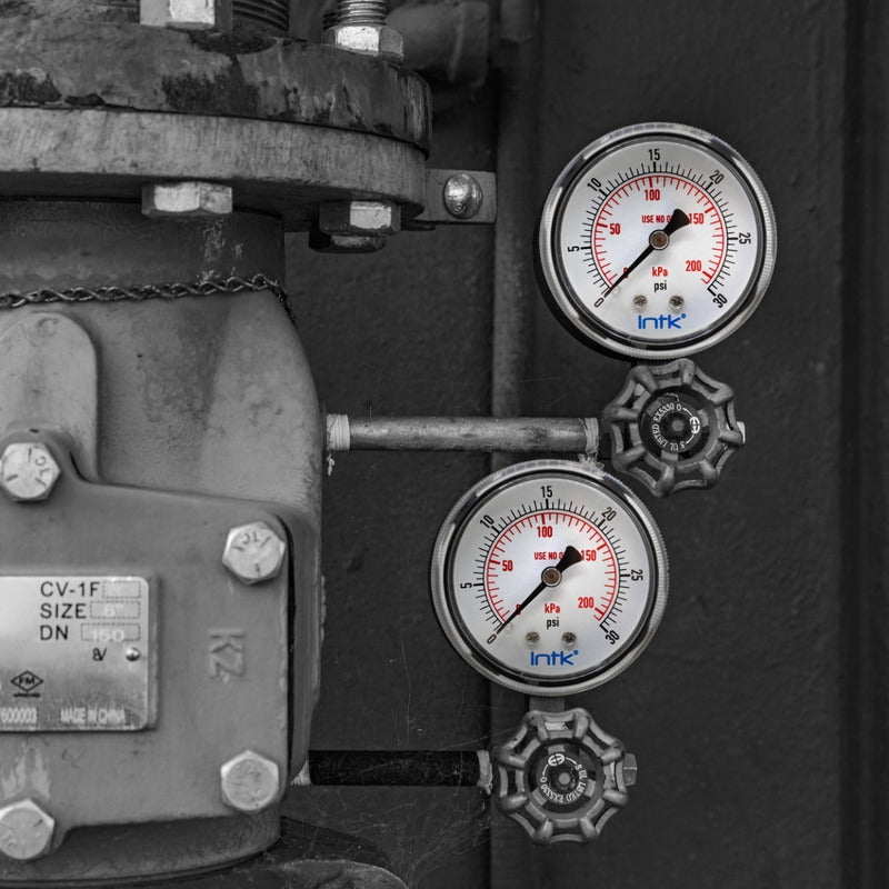 Manometer for oxycutting and industrial gases, 200 Kpa, 2 PLG