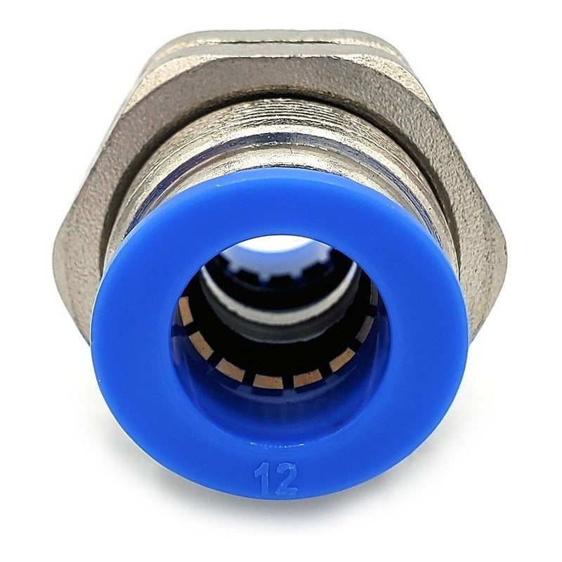 5 Pc of Straight Pneumatic Quick Connect Gland 12mm