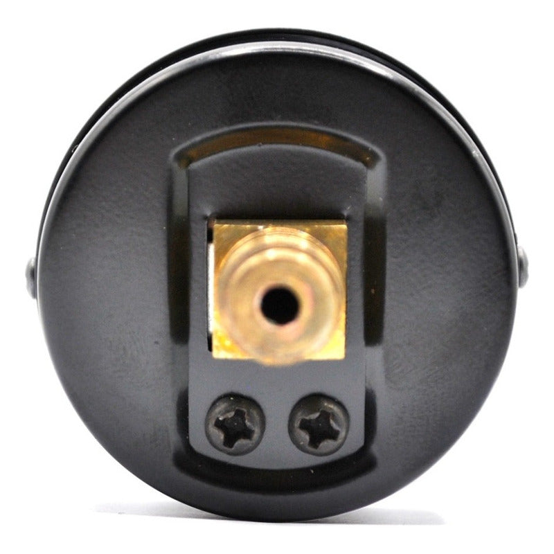 1.5" Standard, dry, pressure gauge, black steel case, 1/8" NPT, back connection, 0 to 300 psi-kPa